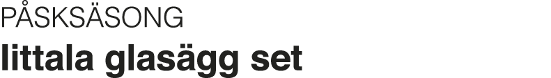 PÅSKSÄSONG Iittala glasägg set